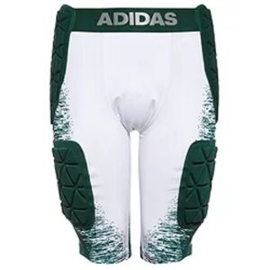 adidas Adult Techfit 5 Pad Integrated Padded Compression Football Girdle Green M